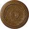 Ekena Millwork Alexandria Rope Ceiling Medallion (Canopies up to 4 5/8"), 19 5/8"OD x 1 1/2"P, Smokey Topaz Crackle CM18ALSTC - alternate 1